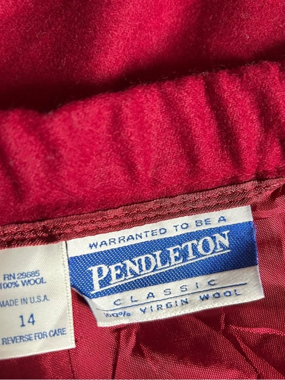 Pendleton Rich Raspberry Pencil Skirt - Picture 6 of 6